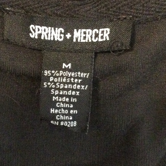 M Spring + Mercer black velvet stretch open front drape jacket - Picture 13 of 14